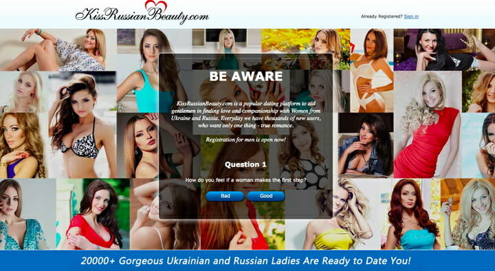 KissRussianBeauty main page